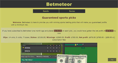 Desktop Screenshot of betmeteor.com